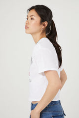 California Snoopy Graphic Cropped Tee