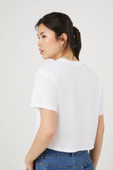 California Snoopy Graphic Cropped Tee