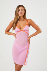 Lace Contrast-Trim Lingerie Slip