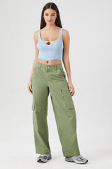 Sweater-Knit Cutout Cropped Tank Top