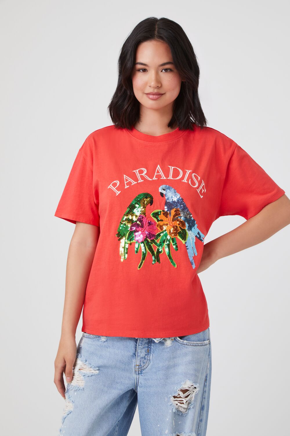Sequin Paradise Graphic Tee