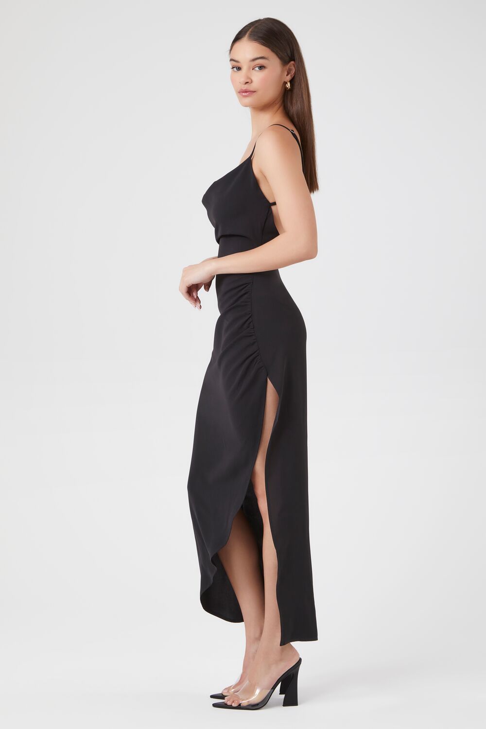 Cowl Neck Maxi Slip Dress