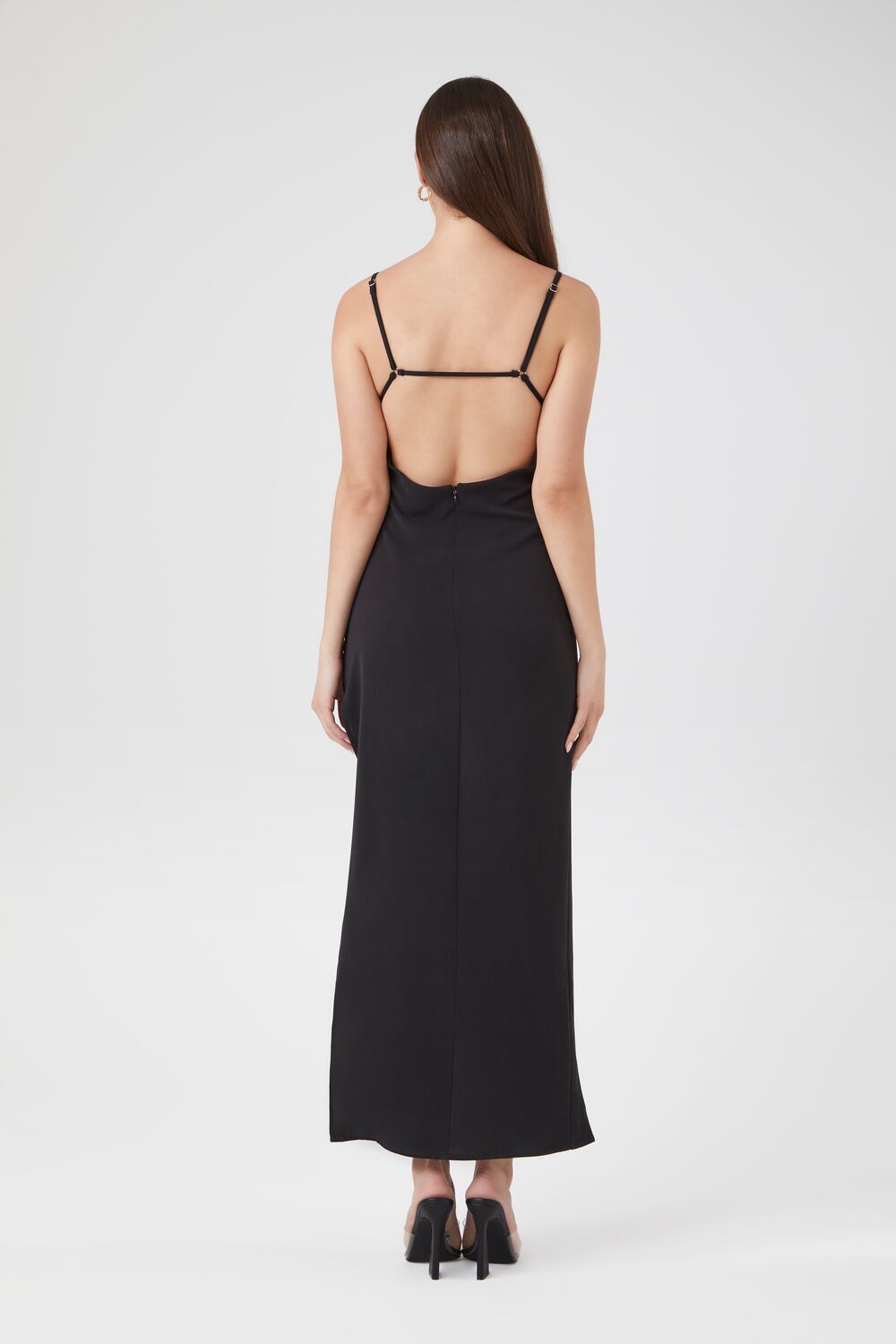 Cowl Neck Maxi Slip Dress