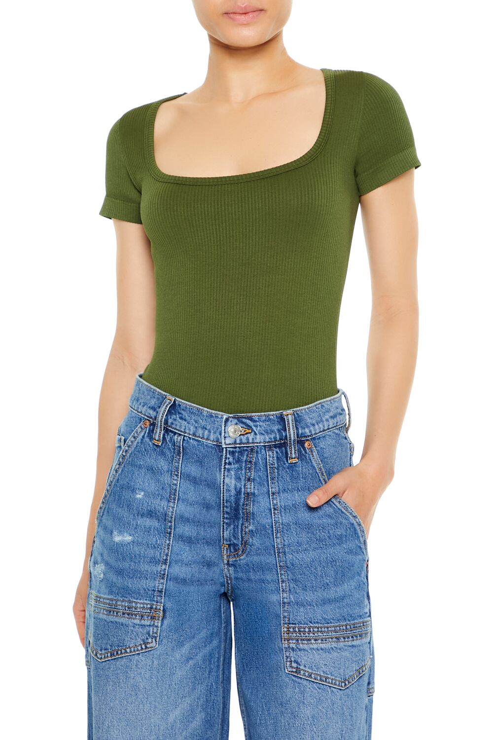 Seamless Ribbed Bodysuit