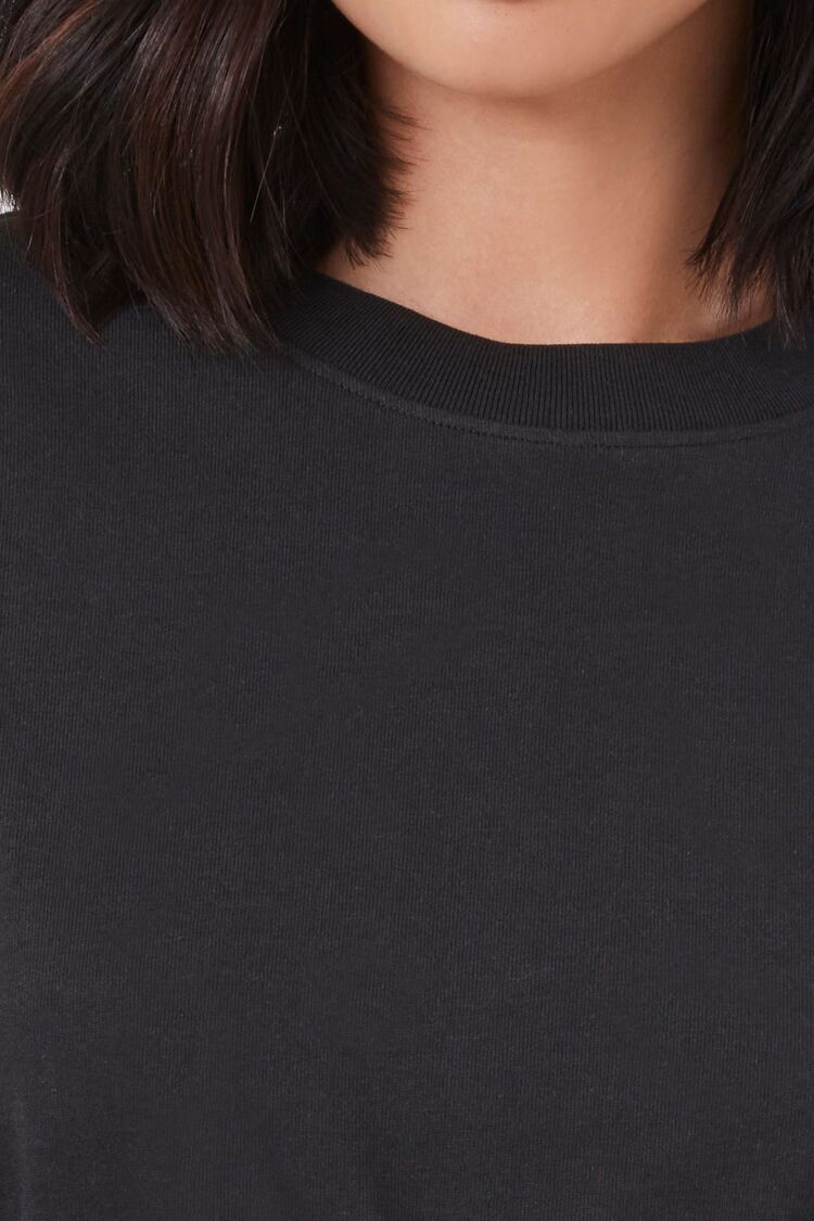 Cropped Cotton Crew Tee