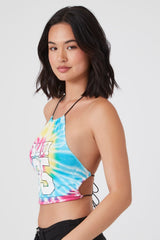 Tie-Dye Maui 95 Graphic Halter Top