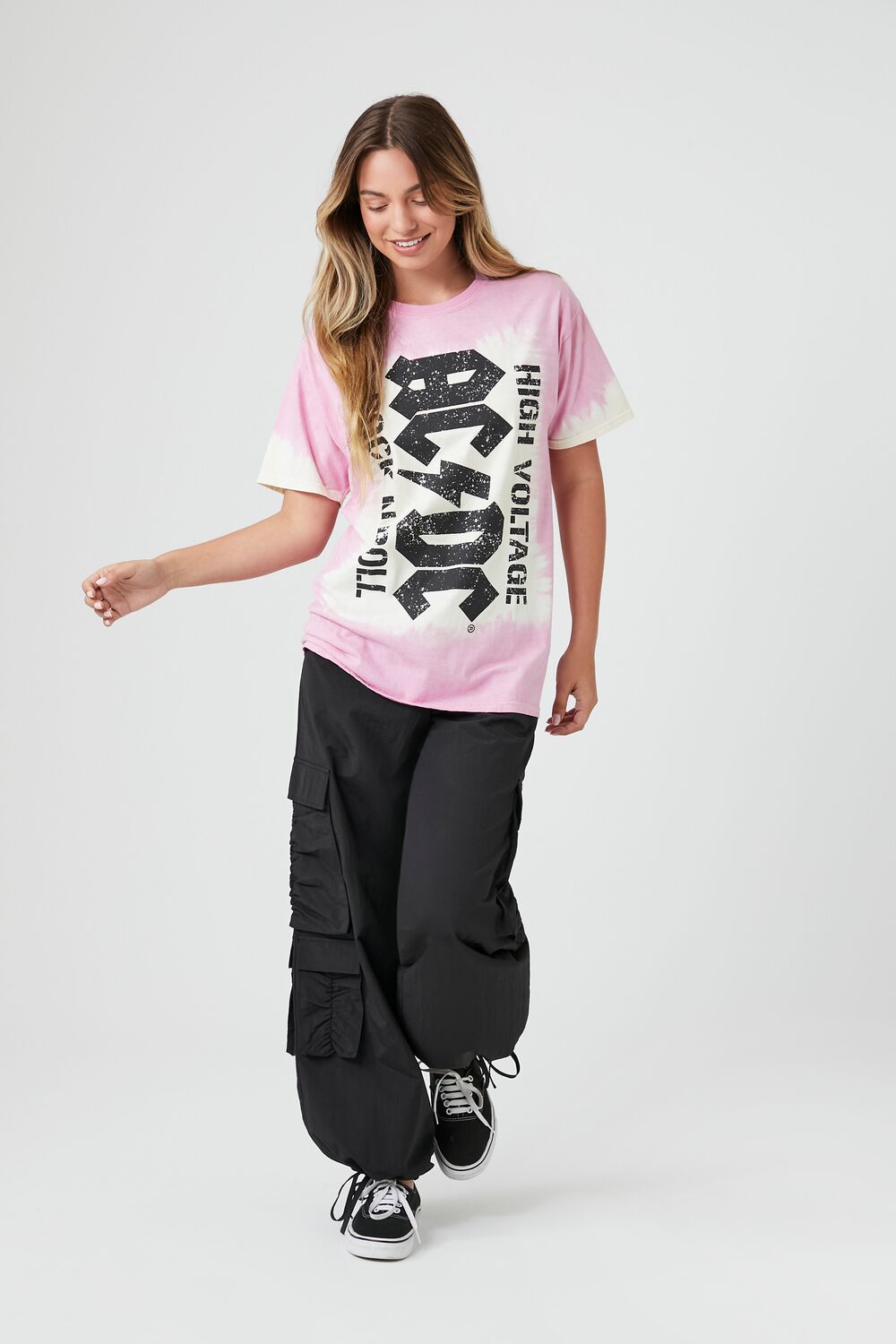Tie-Dye ACDC Graphic Tee