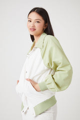 Colorblock Bomber Jacket