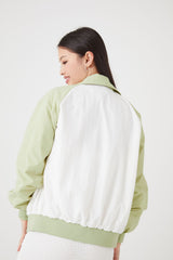 Colorblock Bomber Jacket
