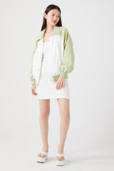 Colorblock Bomber Jacket