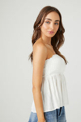 Smocked Flounce Tube Top