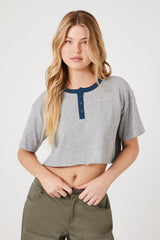 Raw-Cut Cropped Tee