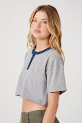 Raw-Cut Cropped Tee