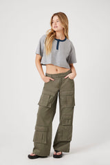 Raw-Cut Cropped Tee