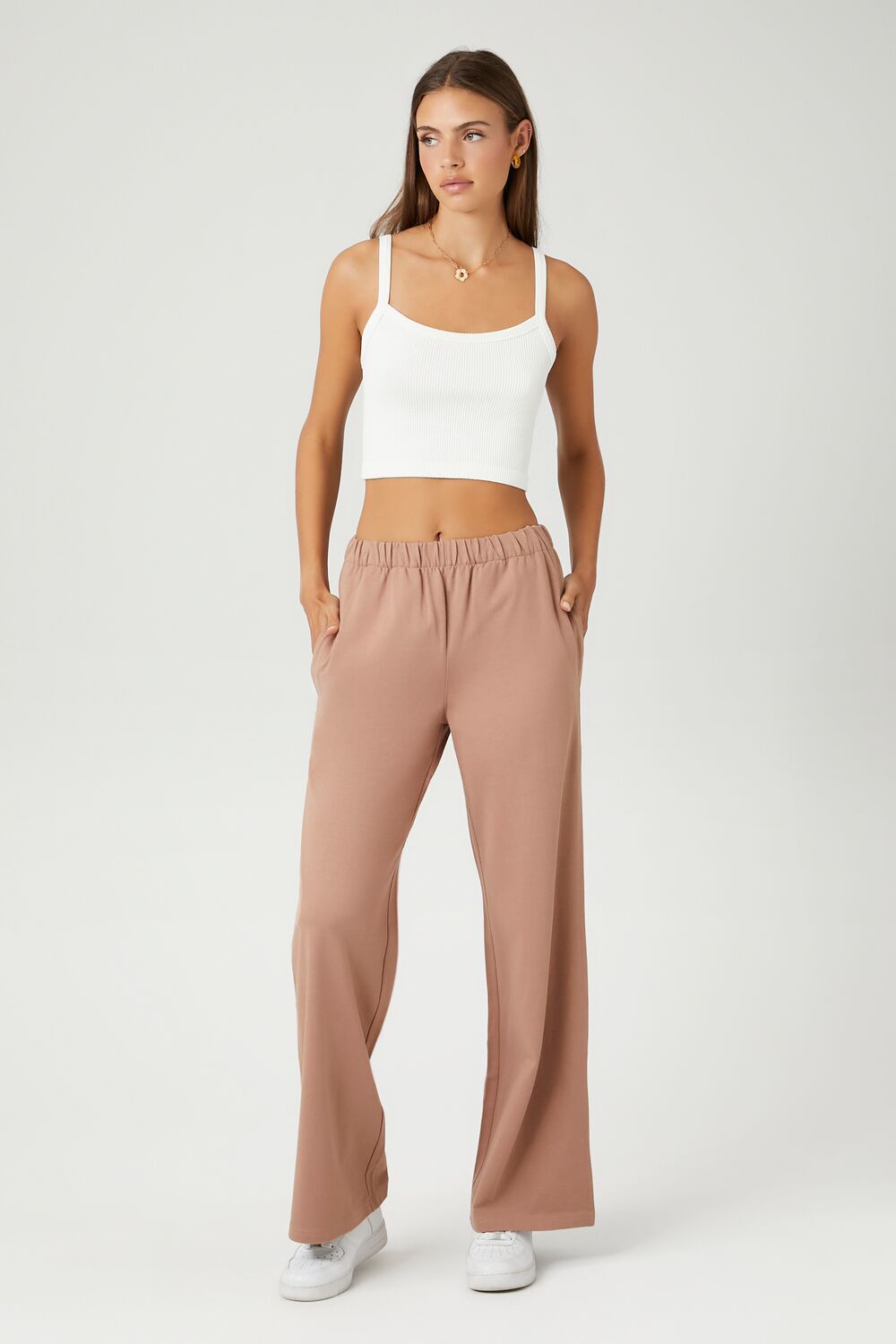 Cotton Wide-Leg Pants