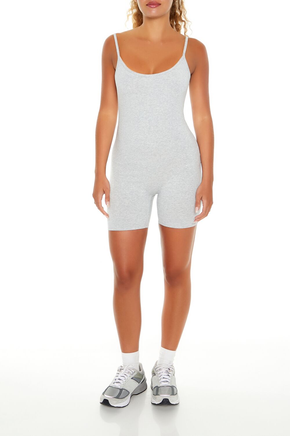 Fitted Scoop-Neck Romper