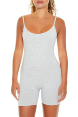 Fitted Scoop-Neck Romper