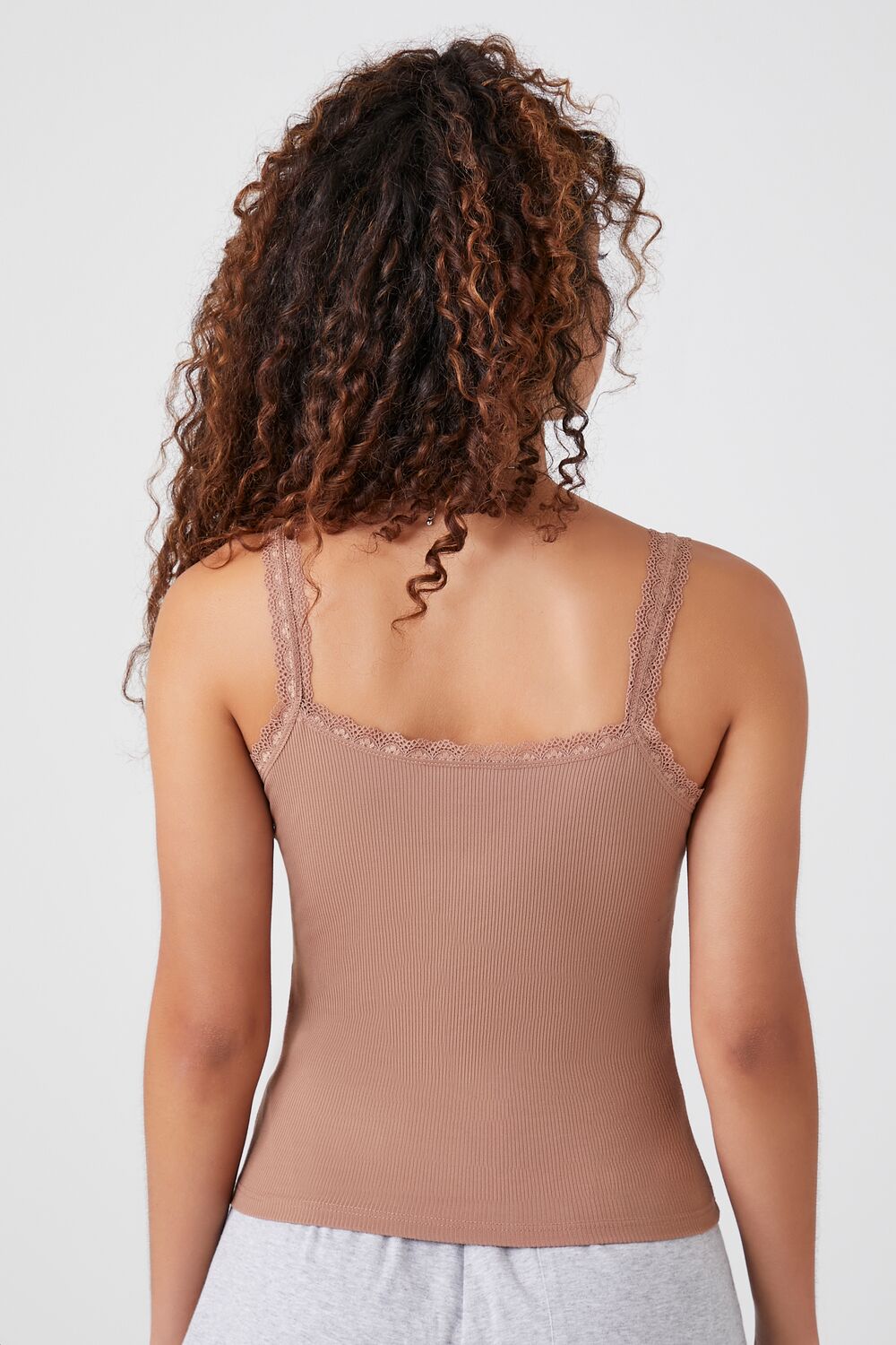Ruched Lace-Trim Cami