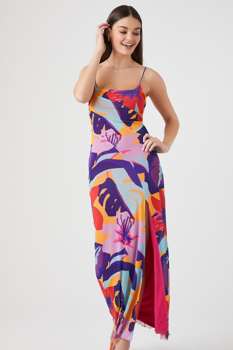 Tropical Floral Maxi Dress