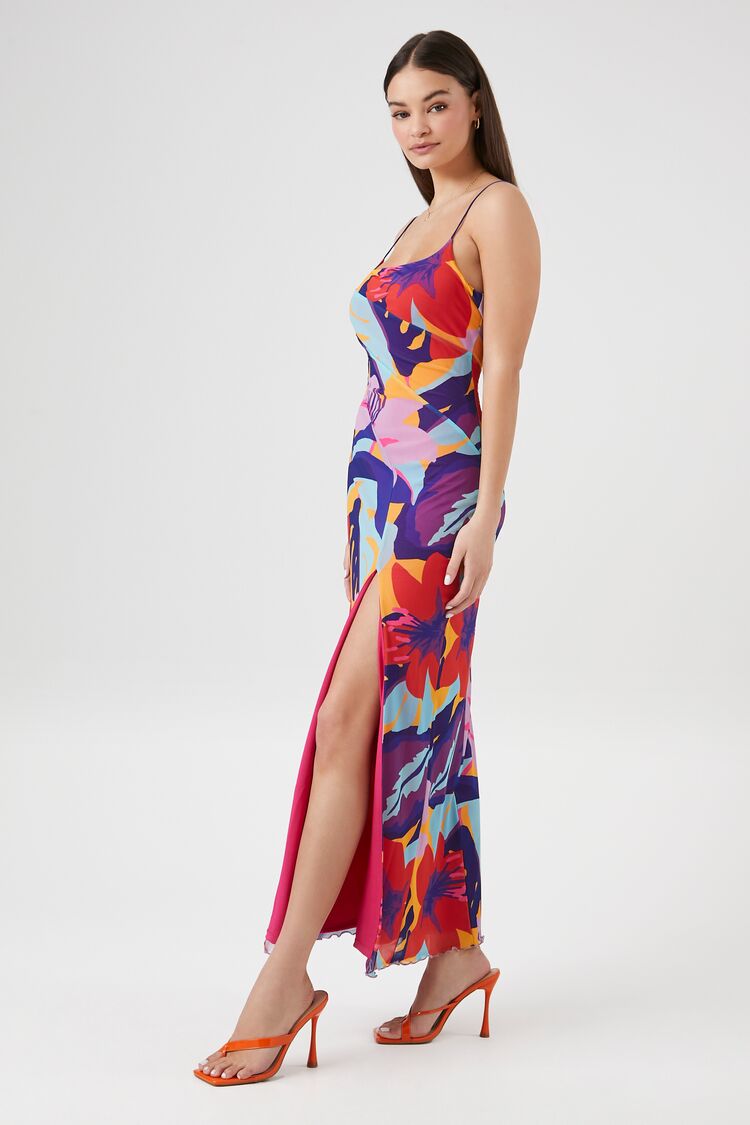 Tropical Floral Maxi Dress