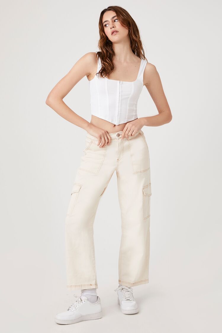 Denim Cargo Pants