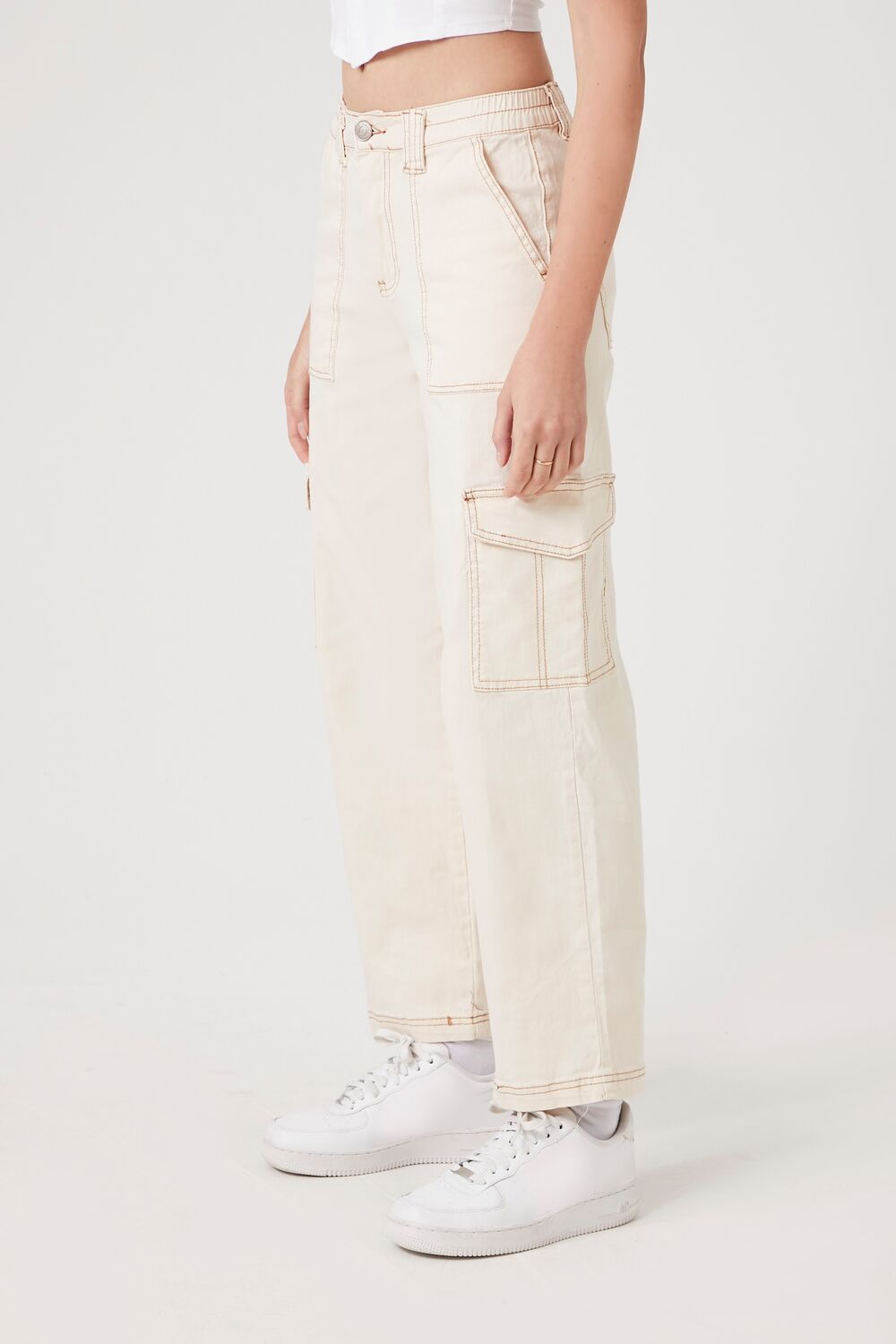 Denim Cargo Pants