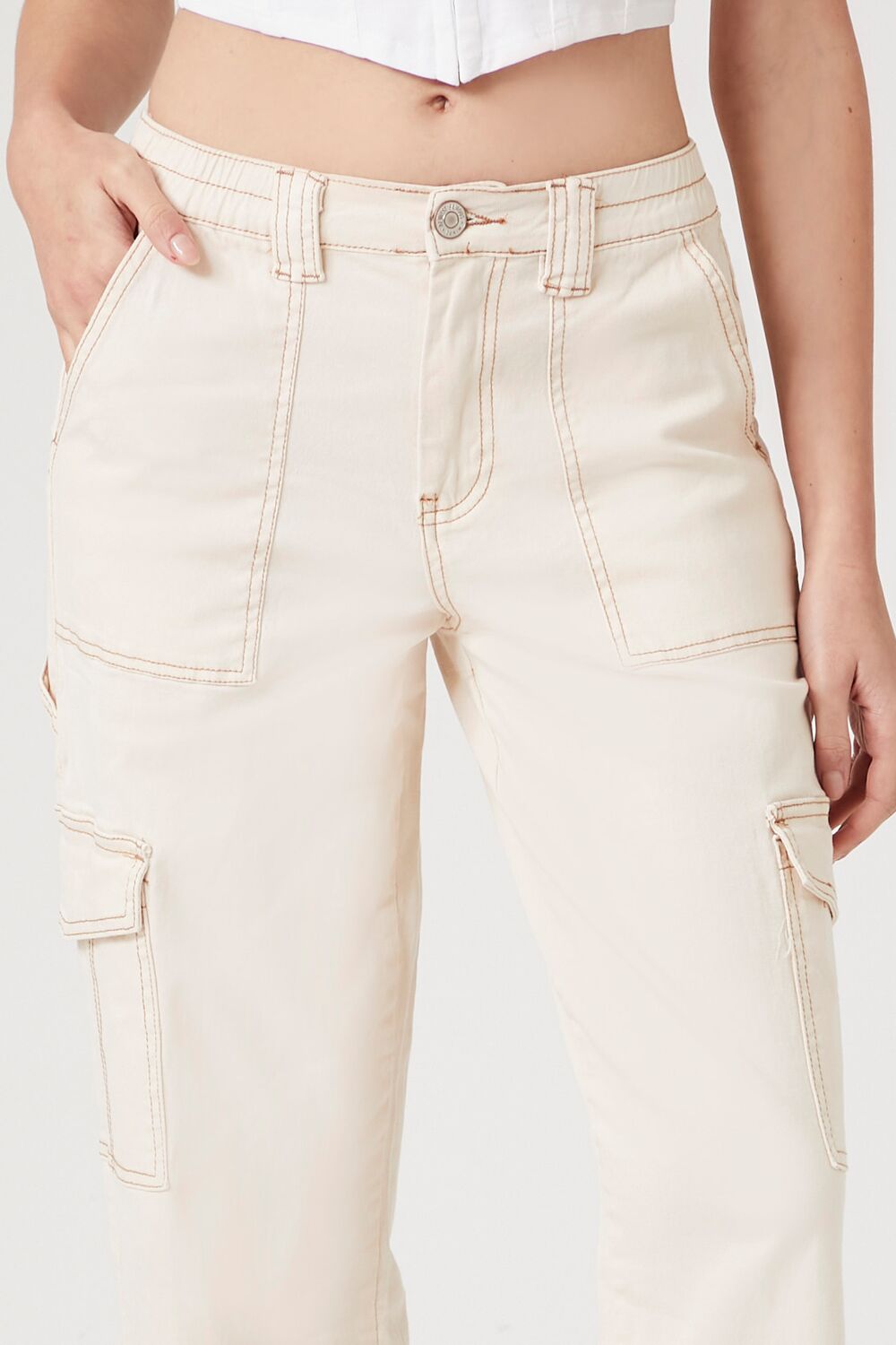 Denim Cargo Pants