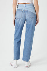 Reworked Colorblock Straight Jeans