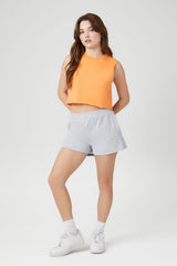 Jersey-Knit Boxy Crop Top