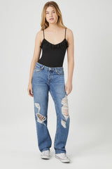 Ruffle-Trim Cami Bodysuit