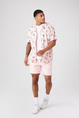 Floral Line Art Graphic Shirt
