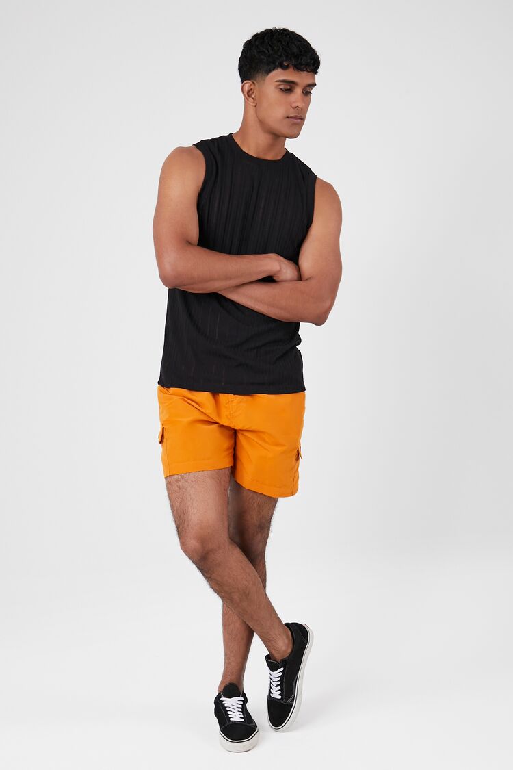 Drawstring Swim Trunks
