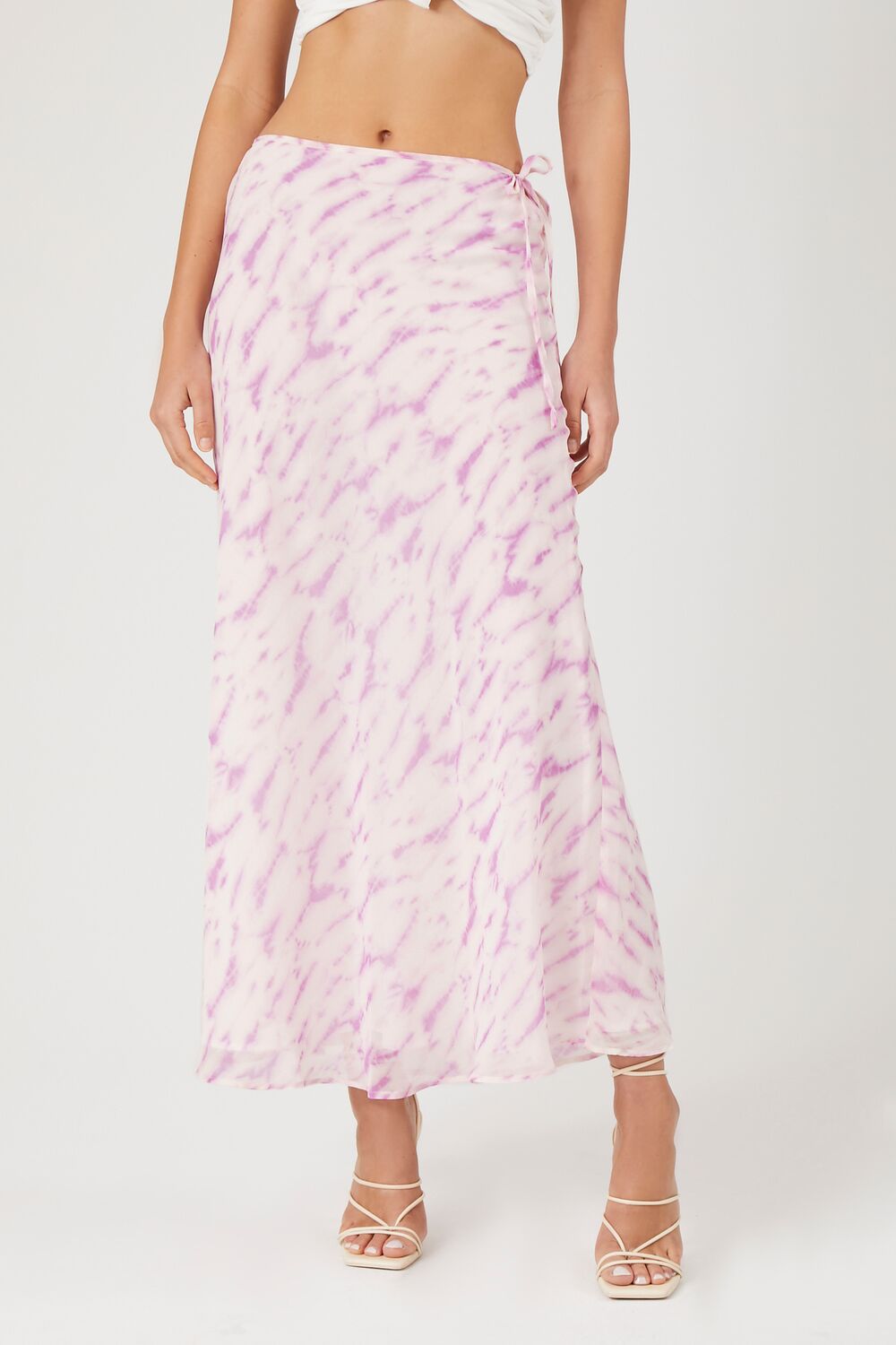 Tie-Dye Slip Midi Skirt