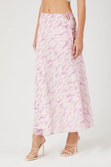 Tie-Dye Slip Midi Skirt