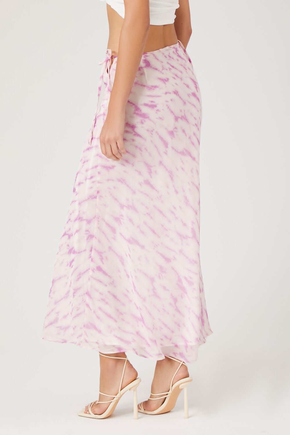 Tie-Dye Slip Midi Skirt