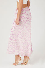 Tie-Dye Slip Midi Skirt
