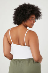 Plus Size Ribbed Corset Cami