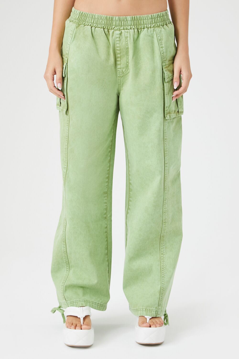 Wide-Leg Cargo Pants