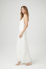 Satin Y-Back Maxi Slip Dress