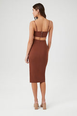 Cutout Midi Cami Dress