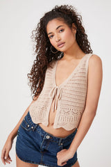 Scalloped Crochet Vest