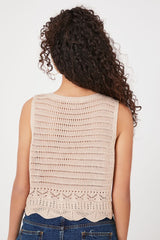 Scalloped Crochet Vest