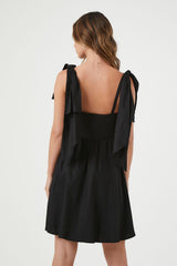 Tie-Strap Mini Babydoll Dress