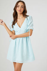 Floral Puff-Sleeve Dress