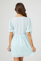 Floral Puff-Sleeve Dress