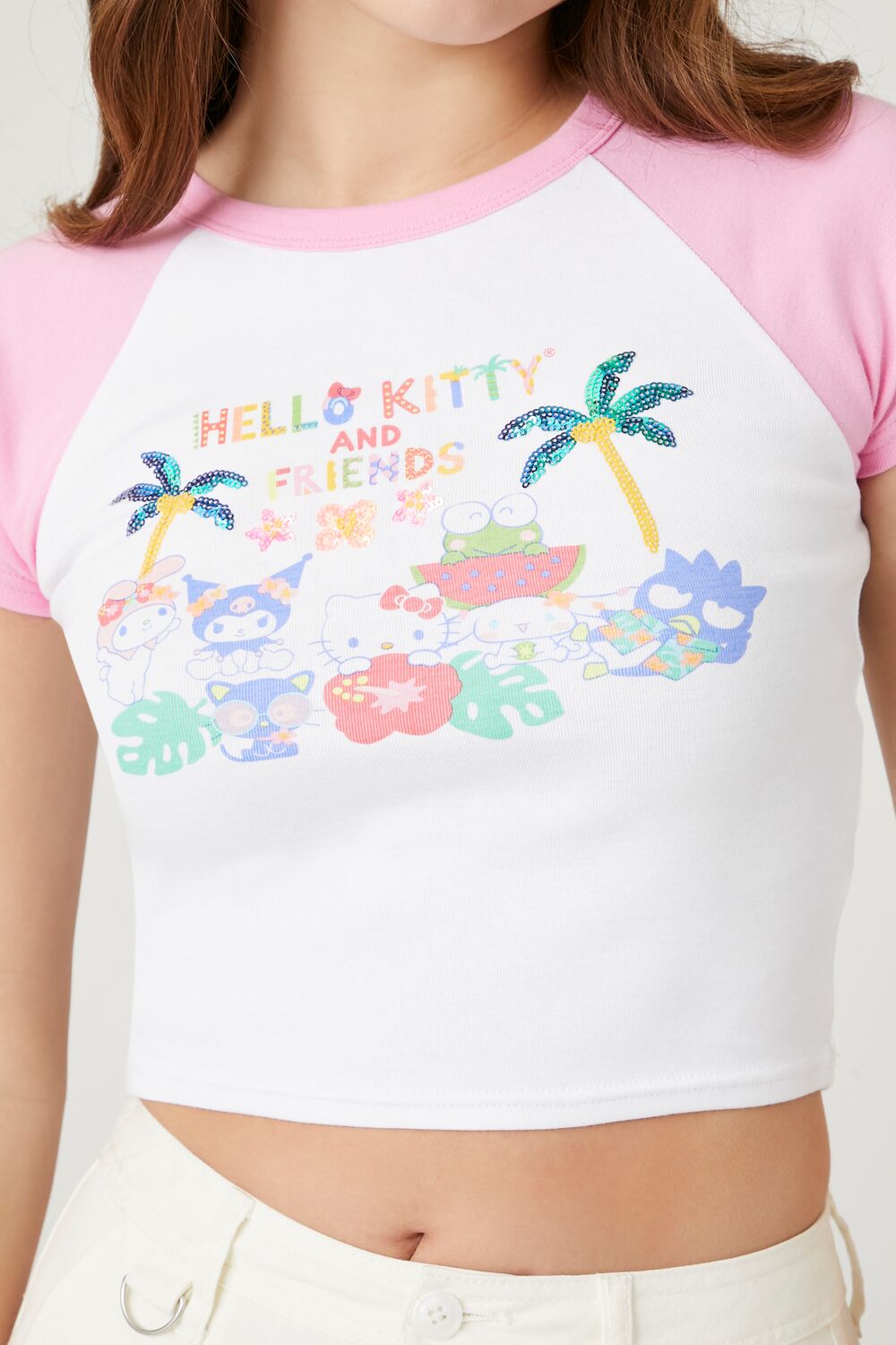 Hello Kitty Raglan Baby Tee