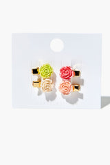 Rose Hair Clip Set