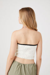 Sweater-Knit Cropped Tube Top