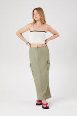 Sweater-Knit Cropped Tube Top