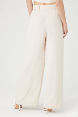 Crepe High-Rise Wide-Leg Pants